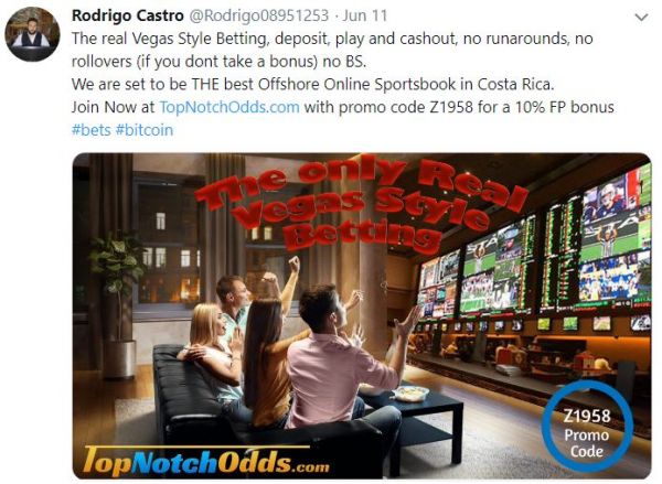 Rodrigo Castro sports book scam