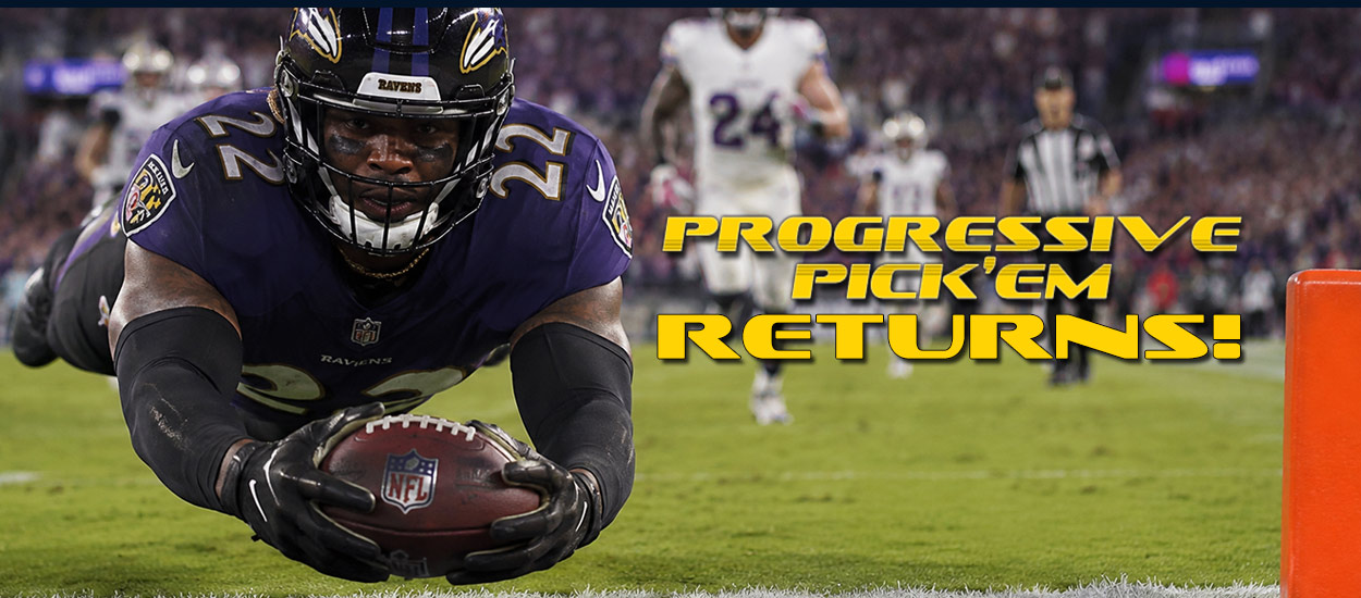 2026 OSGA NFL Progressive Pick 'Em contest banner